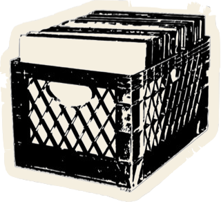 crate of vinyl